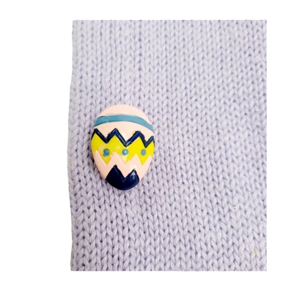 Rare Quacker Factory Lavender Appliqued Embroidered Easter Sweater Vest Large - Picture 10 of 10